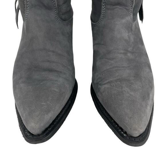 Vintage Capezio Boots Gray Suede Western Cowgirl Size 7 - Picture 7 of 11